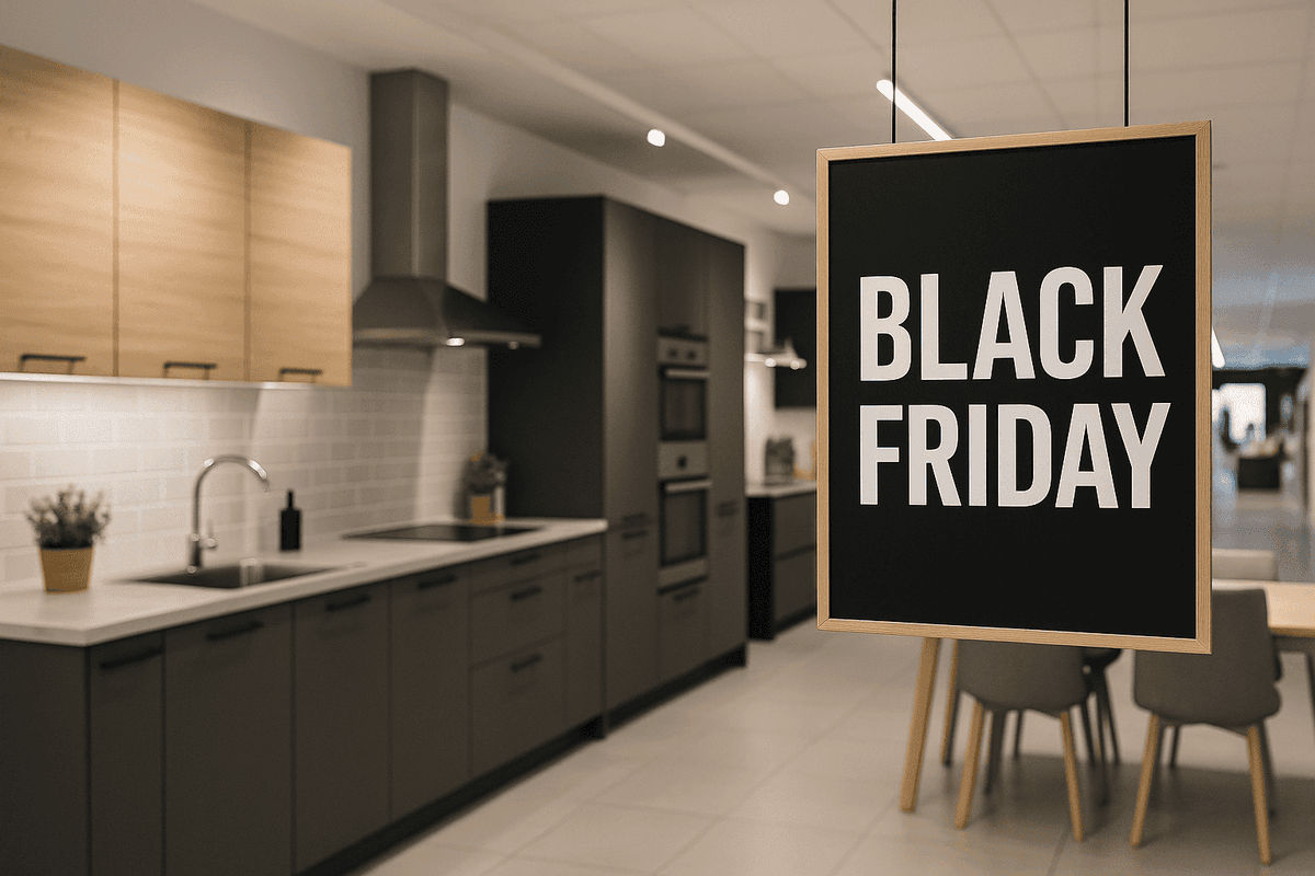 Keuken zaak black friday bord